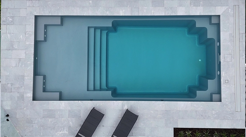 The Echo fibreglass swimming pool