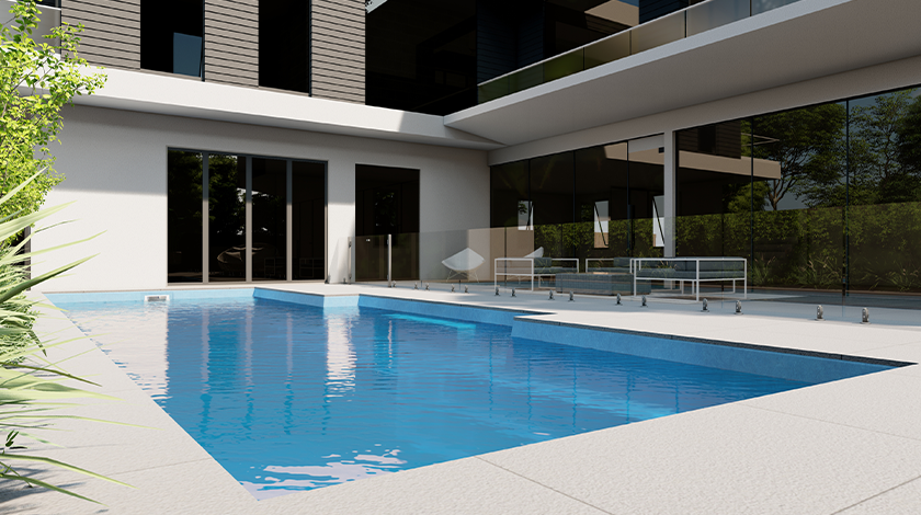 The Eternal fibreglass swimming pool