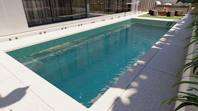 The Journey fibreglass swimming pool