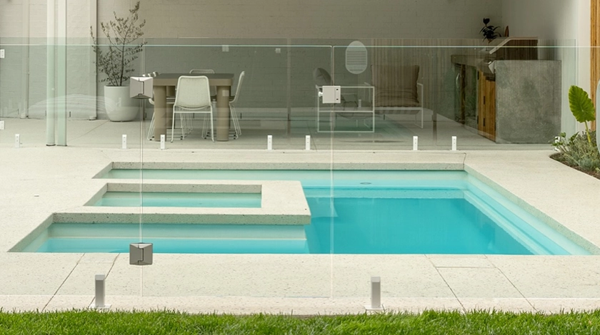The Muse with Spa fibreglass swimming pool